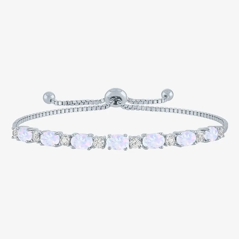 Gemstone Sterling Silver Bolo Bracelet