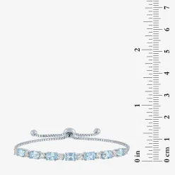 Gemstone Sterling Silver Bolo Bracelet