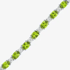 Gemstone Sterling Silver Bolo Bracelet