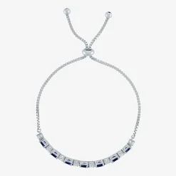 Gemstone Sterling Silver Bolo Bracelet