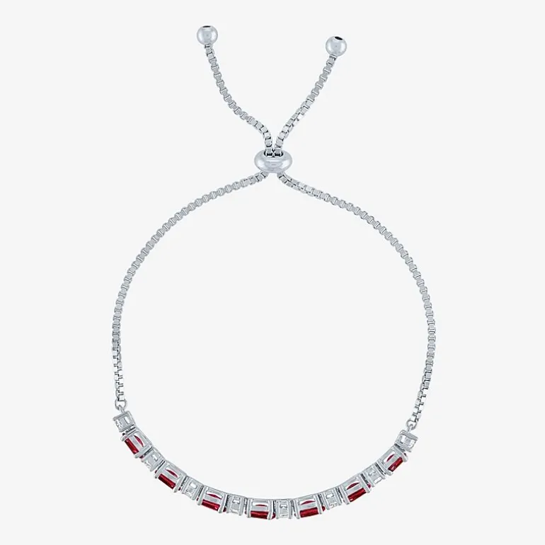 Gemstone Sterling Silver Bolo Bracelet