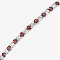 Gemstone Sterling Silver Bolo Bracelet