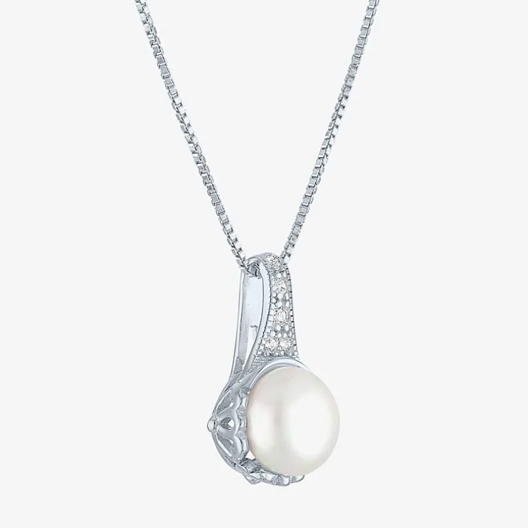 Gemstone Sterling Silver Cushion Pendant Necklace