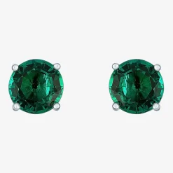 Gemstone Sterling Silver 7mm Stud Earrings