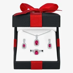 Gemstone Sterling Silver 3-pc. Jewelry Set