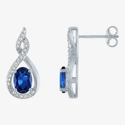 Gemstone Sterling Silver 2-pc. Oval Jewelry Set