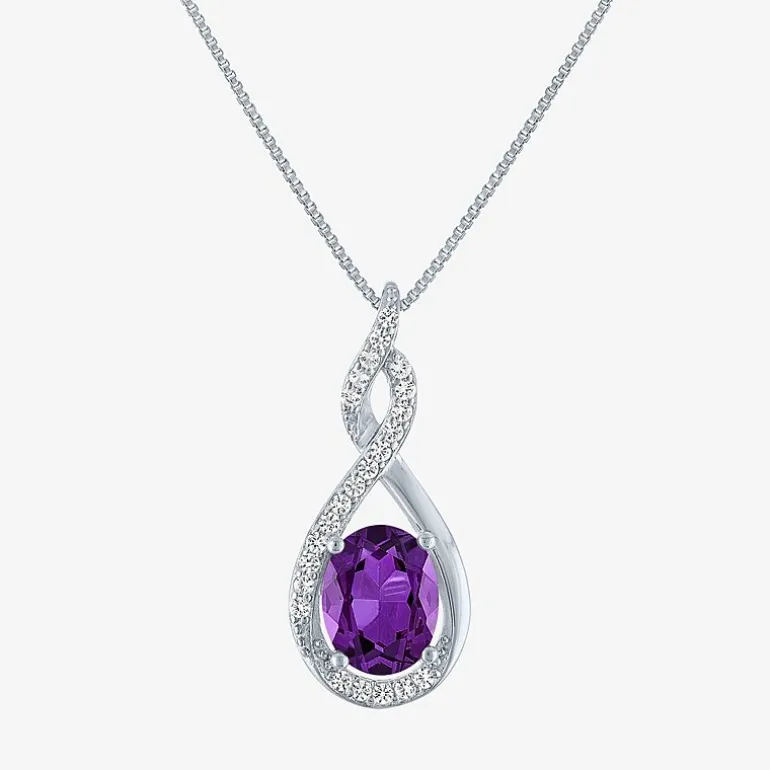 Gemstone Sterling Silver 2-pc. Oval Jewelry Set