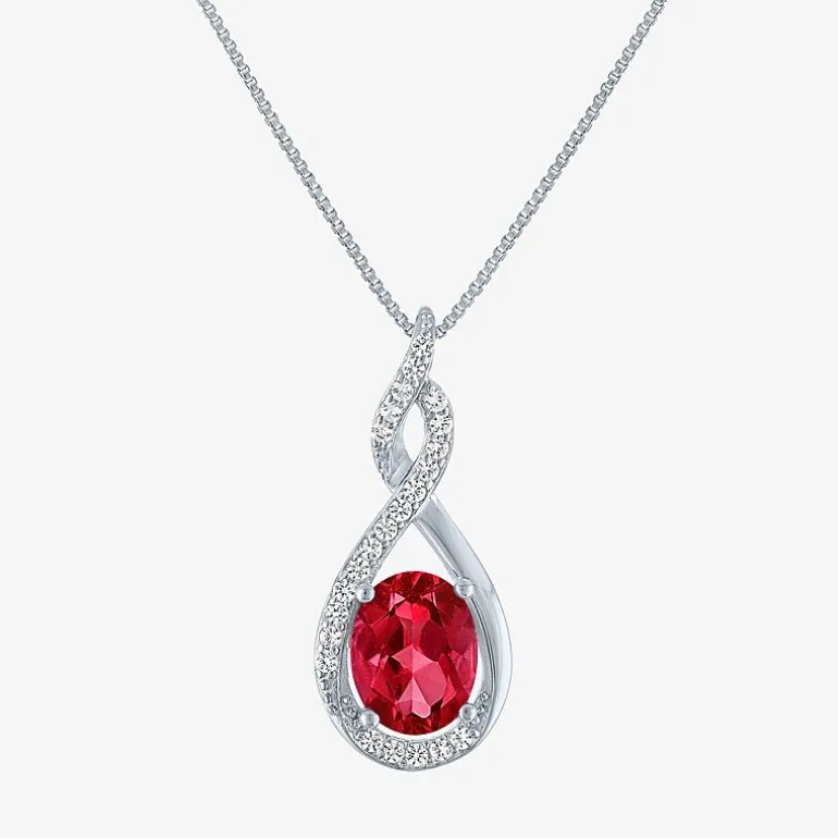 Gemstone Sterling Silver 2-pc. Oval Jewelry Set