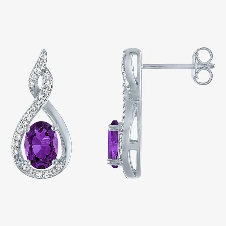 Gemstone Sterling Silver 2-pc. Oval Jewelry Set