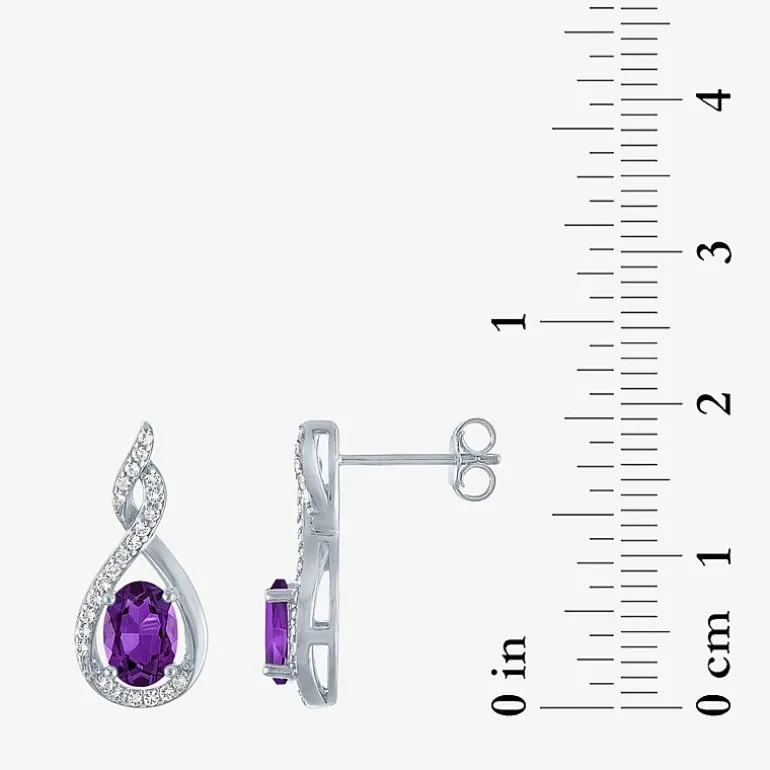 Gemstone Sterling Silver 2-pc. Oval Jewelry Set