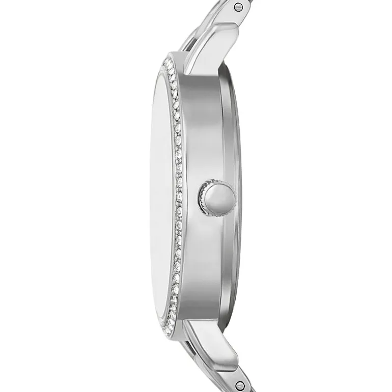 Geneva Ladies Womens Crystal Accent Silver Tone Bracelet Watch Fmdjm239