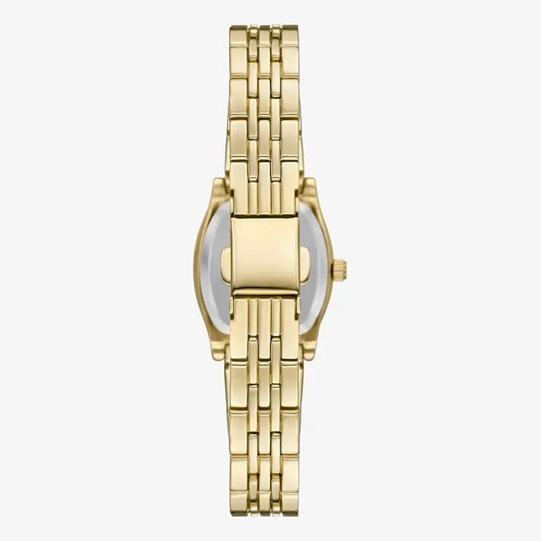 Geneva Womens Crystal Accent Gold Tone Bracelet Watch Fmdjm317