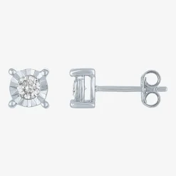 (G-H / I1-I2) Womens 1/3 CT. T.W. Lab-Grown Diamond Sterling Silver Round 2-pc. Jewelry Set