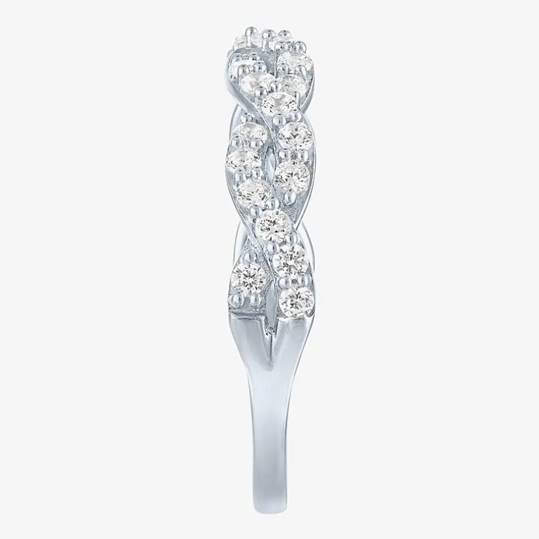 (G-H / I1-I2) Womens 1/2 CT. T.W. Lab Grown White Diamond 10K Gold Wedding Band