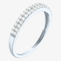 (G-H / Si2-I1) Womens 1/3 CT. T.W. Lab Grown White Diamond 10K Gold Anniversary Wedding Band