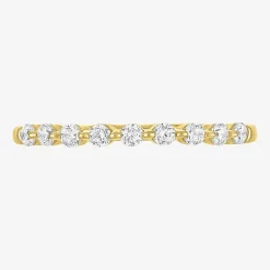 (G-H / Si2-I1) Womens 1/2 CT. T.W. Lab Grown White Diamond 10K Gold Wedding Band