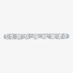 (G-H / Si2-I1) Womens 1/2 CT. T.W. Lab Grown White Diamond 10K Gold Wedding Band