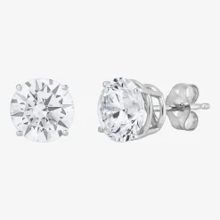 (G-H, Si2) Womens 5 CT. T.W. Lab-Grown Diamond 10K Gold Round 2-pc. Jewelry Set