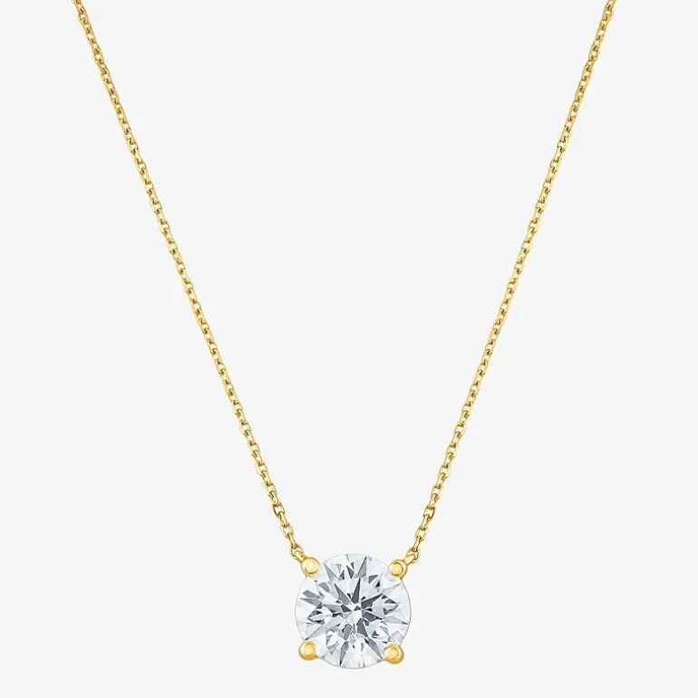 (G-H, Si2) Womens 5 CT. T.W. Lab-Grown Diamond 10K Gold Round 2-pc. Jewelry Set