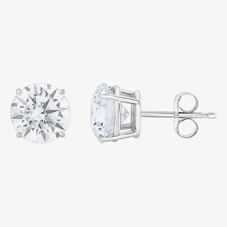 (G-H, Si2) Womens 5 CT. T.W. Lab-Grown Diamond 10K Gold Round 2-pc. Jewelry Set