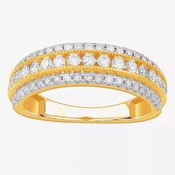 (G-H / VS2-SI1) 3/4 CT. T.W. Lab Grown Diamond 10K Gold Anniversary Band