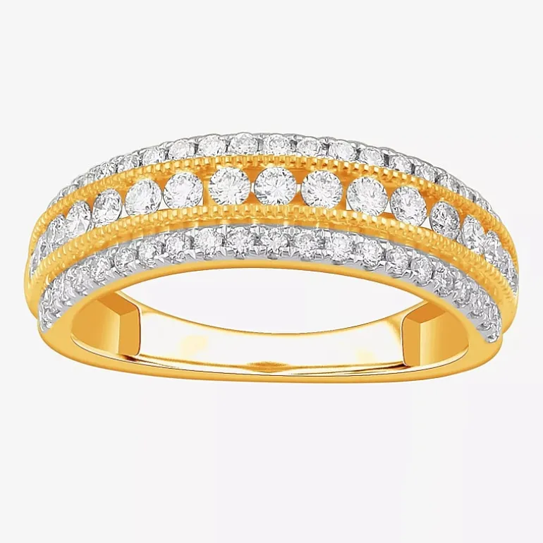 (G-H / VS2-SI1) 3/4 CT. T.W. Lab Grown Diamond 10K Gold Anniversary Band