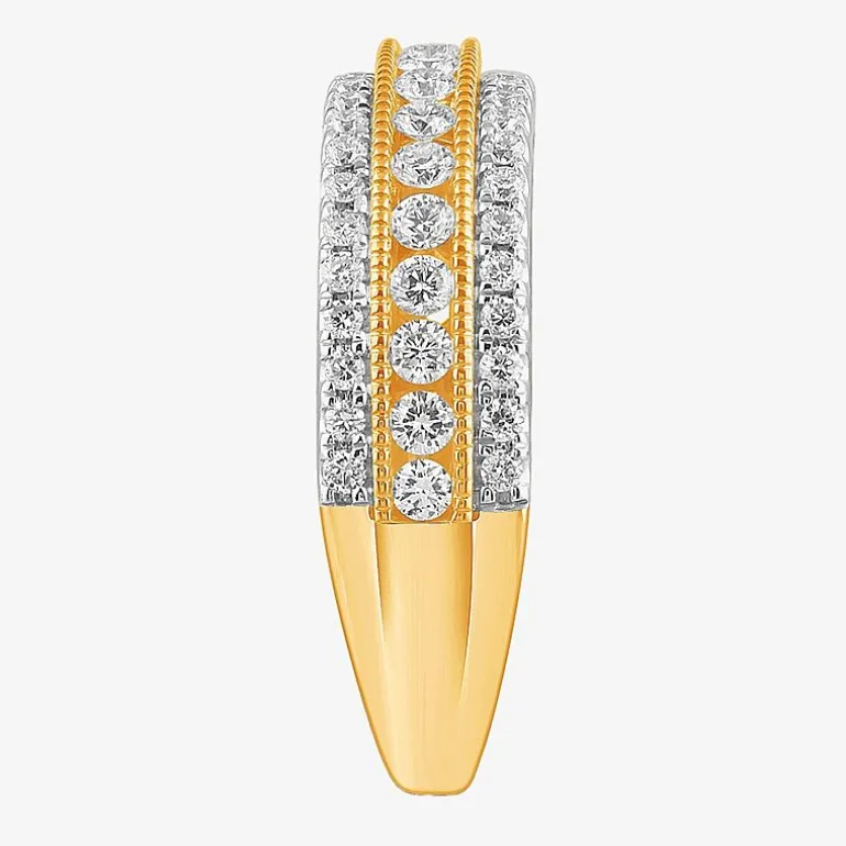 (G-H / VS2-SI1) 3/4 CT. T.W. Lab Grown Diamond 10K Gold Anniversary Band