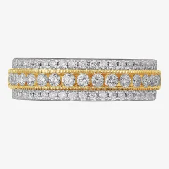 (G-H / VS2-SI1) 3/4 CT. T.W. Lab Grown Diamond 10K Gold Anniversary Band