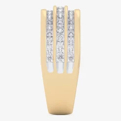 (G-H / Vs1-Vs2) Womens 1 CT. T.W. Lab Grown White Diamond 10K Gold Anniversary Band