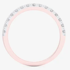(G-H / Vs1-Vs2) Womens 4MM 3/4 CT. T.W. Lab Grown White Diamond 10K Gold Anniversary Band
