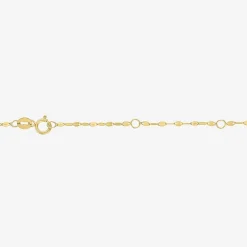 (G-H Womens 1/3 CT. T.W. Lab Grown White Diamond 10K Gold Cross 16 Inch Pendant Necklace