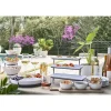 Gibson Elite Gracious Dining 3 Tier Bowl Server Set with Metal Stand