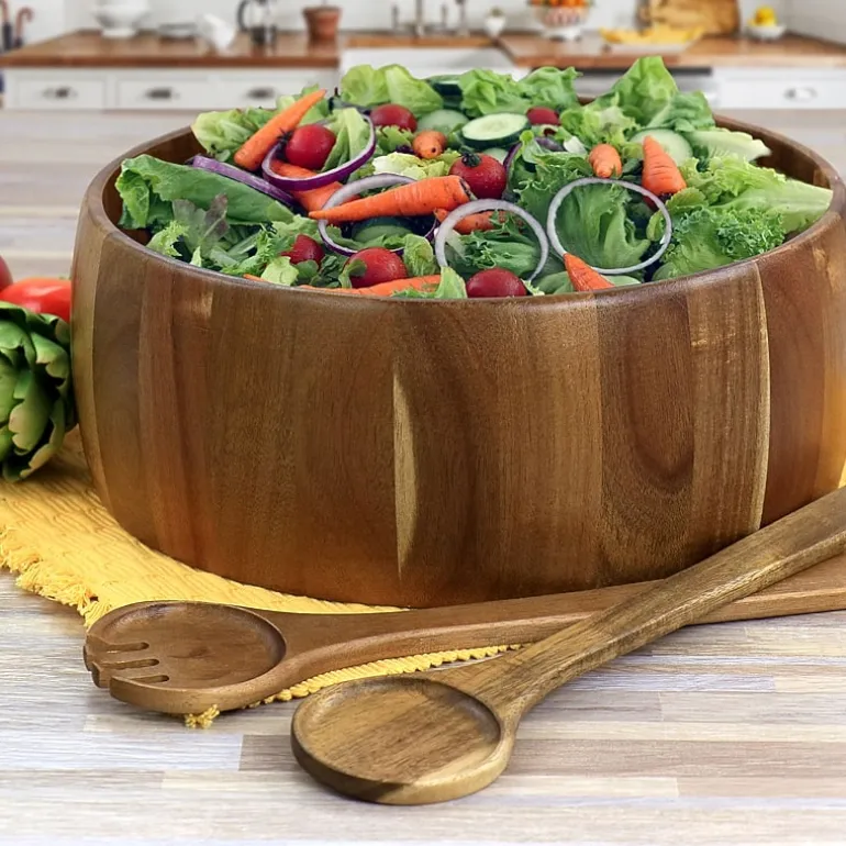 Gibson Salad Set Wood Salad Server
