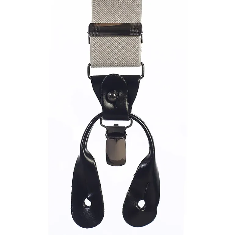 Gioberti Men's Convertible Suspenders, Bow Tie, and Hanky Set