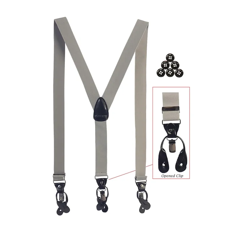 Gioberti Men's Convertible Suspenders, Bow Tie, and Hanky Set
