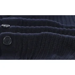 Gioberti Men's Heavy Weight Shawl Collar Knitted Regular Fit Cardigan With Faux Suede Elbow Patch