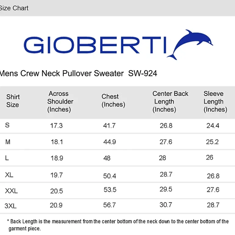 Gioberti Men's Jacquard Crew Neck Pullover Sweater