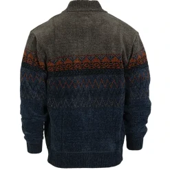 Gioberti Men's Knitted Chenille Cardigan Sweater With Flannel Lining