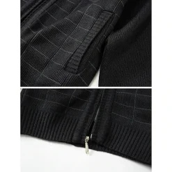 Gioberti Men's Knitted Full Zip Cardigan Sweater With Soft Brushed Flannel Lining
