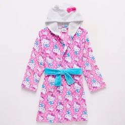 Girls Fleece Long Sleeve Knee Length Robe