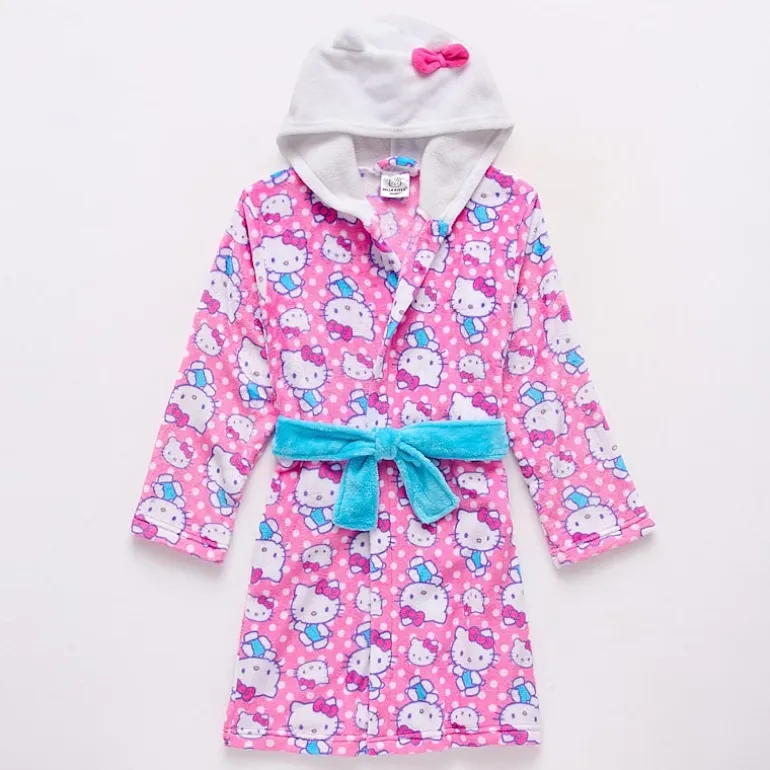 Girls Fleece Long Sleeve Knee Length Robe