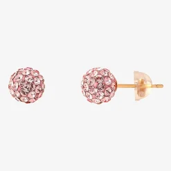 Girls Pink Crystal Cultured Freshwater Pearl 14K Gold 2-pc. Jewelry Set