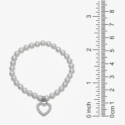 Girls White Cultured Freshwater Pearl Sterling Silver Heart 2-pc. Jewelry Set