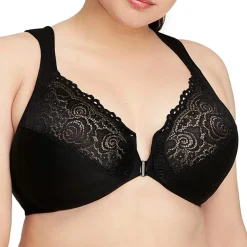 Glamorise Elegance Wonderwire® Front-Close Full Coverage Underwire Unlined Full Coverage Bra 1245