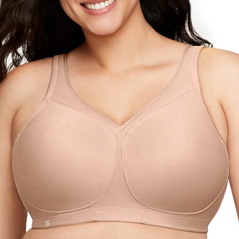 Glamorise Magic Lift® Ultimate Womens Seamless High Support Full Coverage Sports T-Shirt Sports Bra 1006