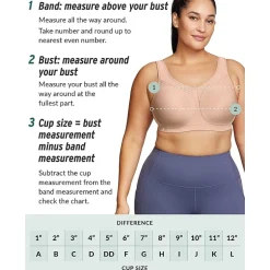 Glamorise No-Bounce Camisole Sports Wirefree Bra-1066
