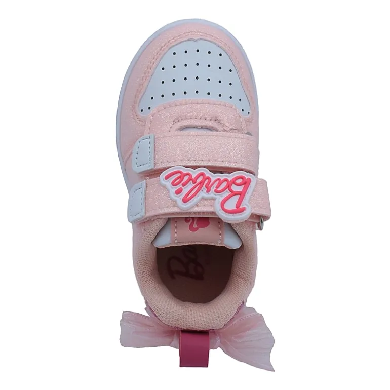 Glitter Double Velcro Toddler Girls Barbie Sneakers