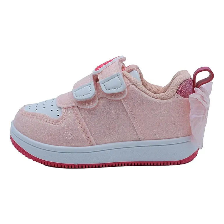 Glitter Double Velcro Toddler Girls Barbie Sneakers