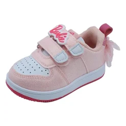 Glitter Double Velcro Toddler Girls Barbie Sneakers