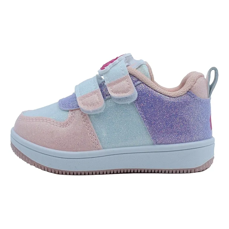 Glitter Double Velcro Toddler Girls Barbie Sneakers